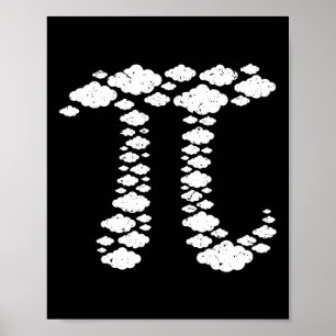 Poster Pi No Céu. Pi 3.14. Pi Dia 3.14. Pi Day Engraçado