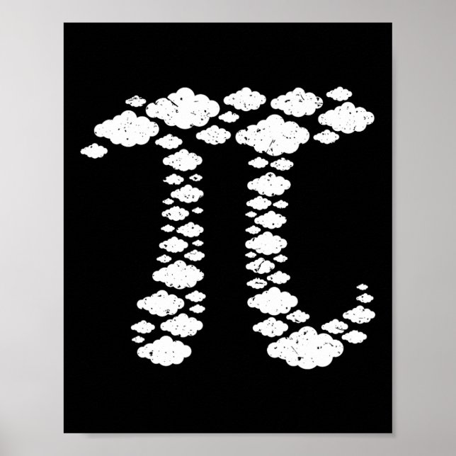 Poster Pi No Céu. Pi 3.14. Pi Dia 3.14. Pi Day Engraçado (Frente)