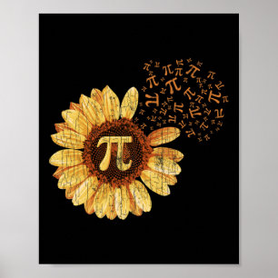 Poster Pi Roupa Pi Dia Girassol Aposentado Math Engraçado