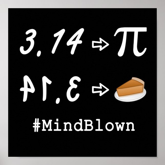 Póster Pi vs. Pie Mind Blown! Pôster (Frente)
