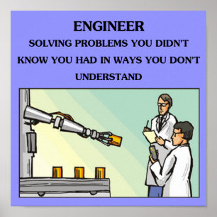 Póster piada da engenharia do engenheiro