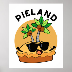 Poster Piada da Ilha Divertida da Terra de Torta