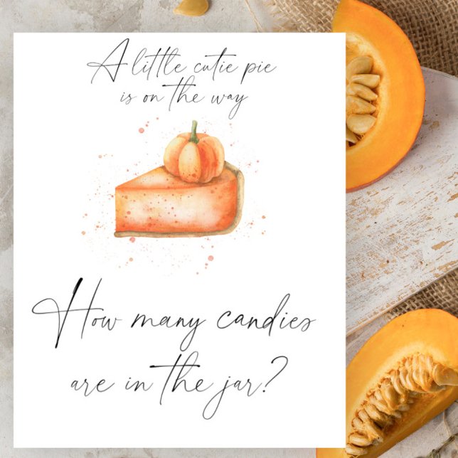 Poster Piada de abóbora - adivinha quantas doces de Poste (Criador carregado)