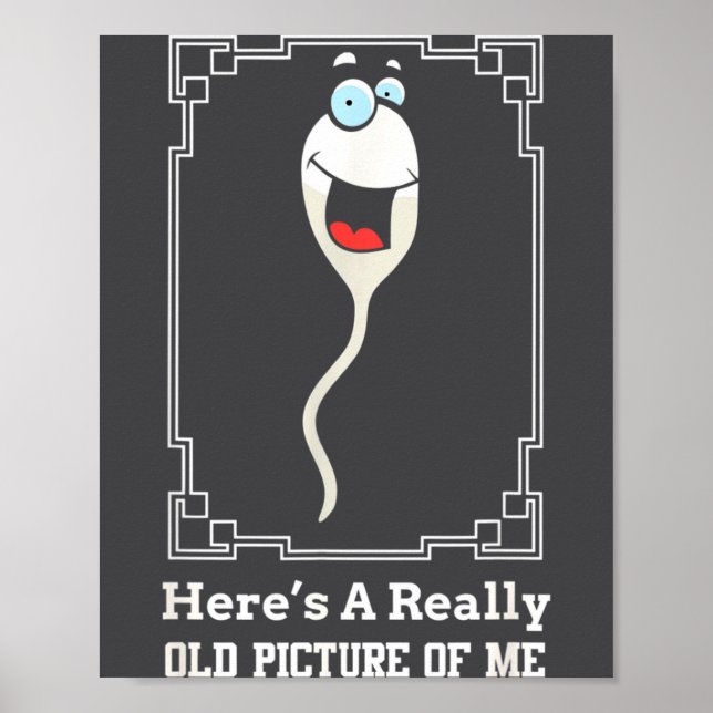 Poster Piada de Aniversário de Homem Velho Engraçado para (Frente)