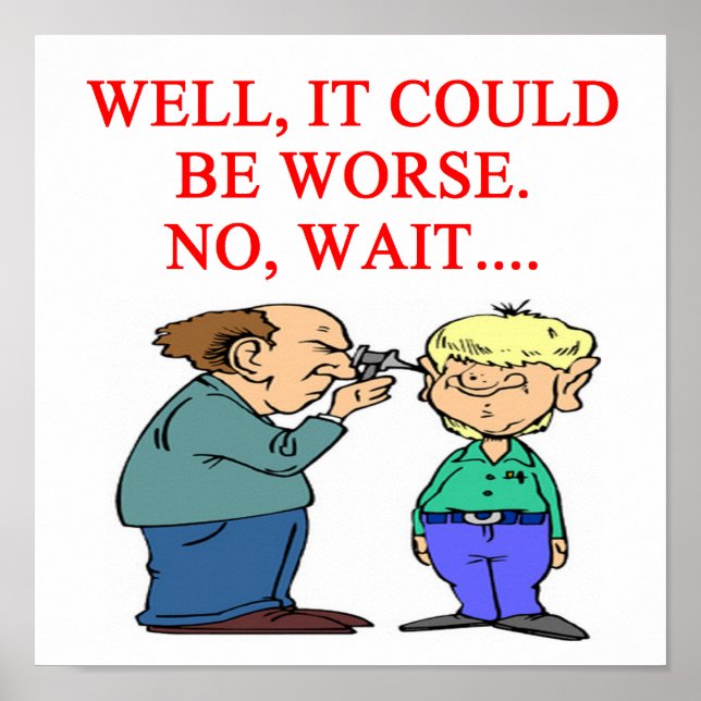 Poster piada de doutor engraçado (Frente)