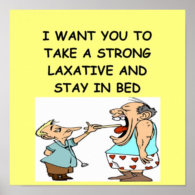 Póster piada de doutor engraçado (Frente)