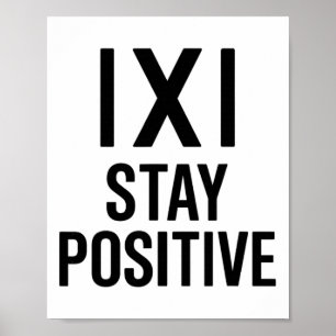 Poster Piada de Matemática Divertida Dito de Humor Positi