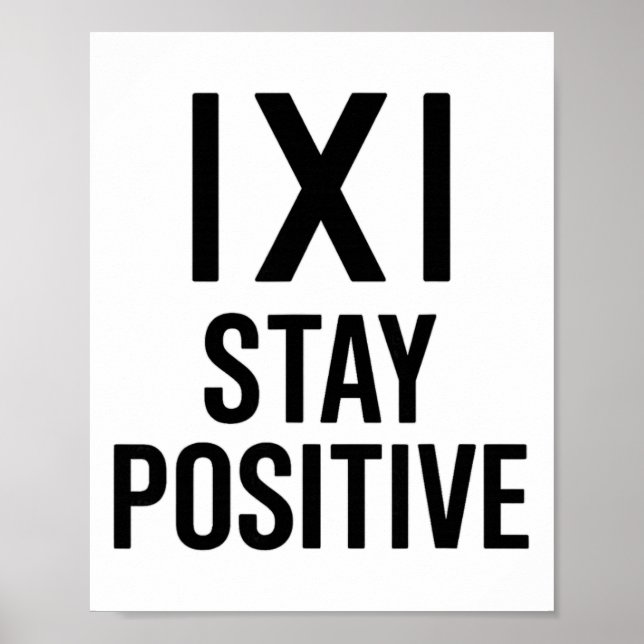 Poster Piada de Matemática Divertida Dito de Humor Positi (Frente)