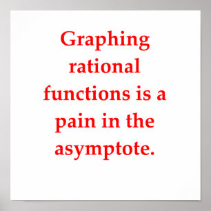 Póster piada de matemática engraçada