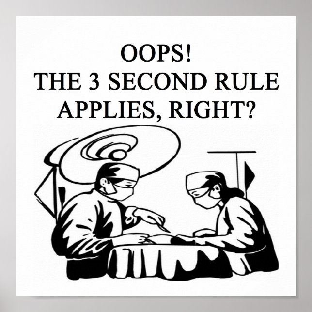 Póster piada de médico cirurgião (Frente)