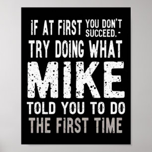 Poster Piada De Natal Tente Fazer O Que Mike Disse Para V