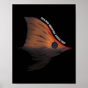 Poster Piada de Pesca de Racta de Cauda Vermelha Pescaria