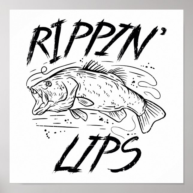 Poster Piada de Pesca Rippin Lips (Frente)