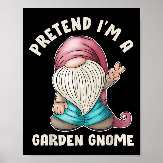 Poster Piada Disfarce de Gnome de Jardim Citação de Fanta (Frente)
