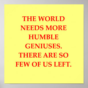 Póster piada do gênio