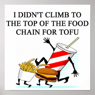 Póster piada do vegan do amti da polícia da comida