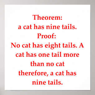 Poster piada engraçada da matemática