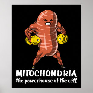 Poster Piada engraçada das mitocôndria da ciência da