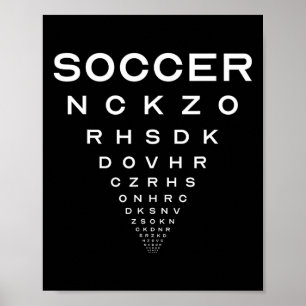 Poster Piada engraçada do quadro de óculos de futebol
