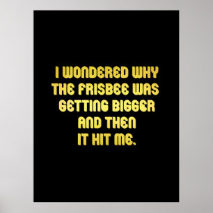 Poster Piada Funny Frisbee