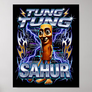 Poster Piada Italiano Brainrot Tung Tung Tung Sahur
