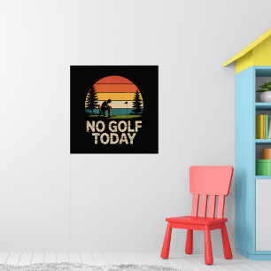Poster Piada Sem Golfe Hoje Engraçado Triste