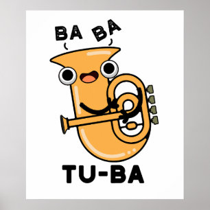 Poster Piadas de Tuba Divertidas Tu-ba
