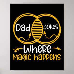 Poster Piadas pais Onde A Magia Acontece Premium