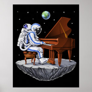 Poster Pianista do Astronauta Espacial
