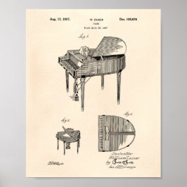 Póster Piano 1937, Anterior Arte Patente