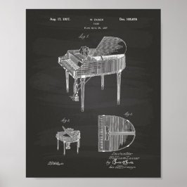 Póster Piano 1937 — Quadro de arte patenteado