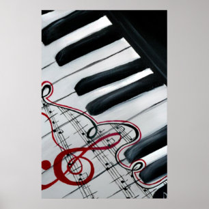 Póster Piano bonito