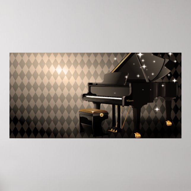 Póster Piano de Cauda (Frente)