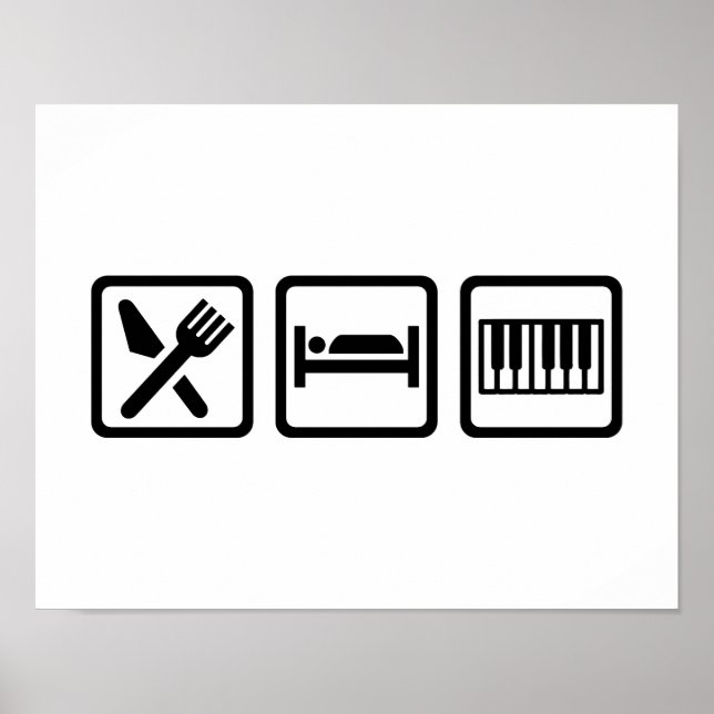 Póster Piano de repouso (Frente)