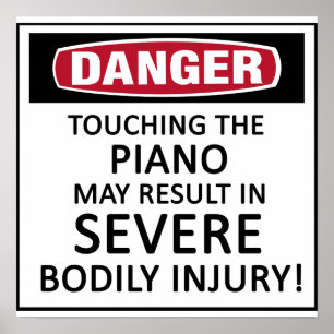 Poster Piano do perigo