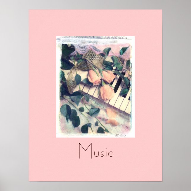 Póster piano melody Music, Al Riccio (Frente)