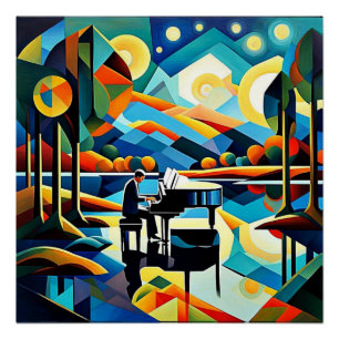 Póster Piano Player 10