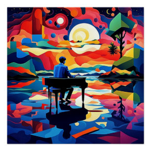 Póster Piano Player 7