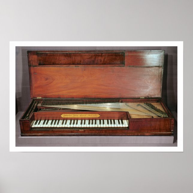 Póster piano quadrado, 1767 (foto) (Frente)