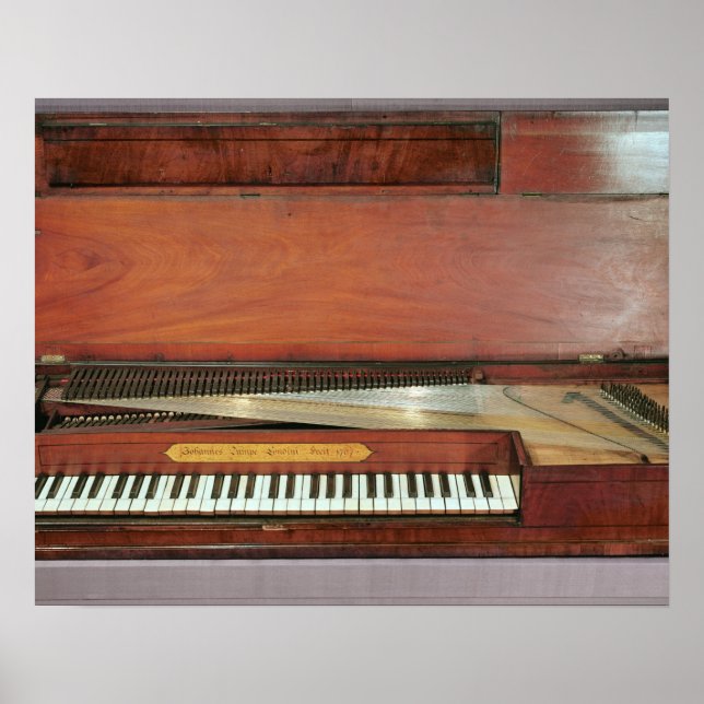 Póster piano quadrado, 1767 (foto) (Frente)