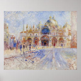 Póster Piazza San Marco Venice, por Renoir, Grande