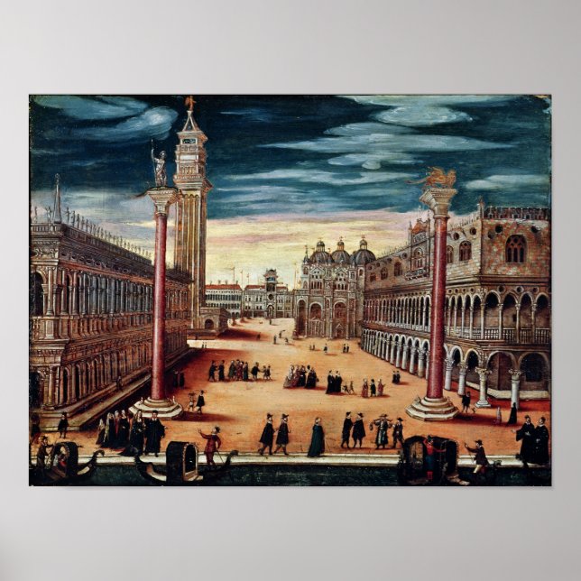 Póster Piazzetta di San Marco, Veneza (Frente)