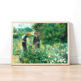 Poster Picando Flores por Auguste Renoir Impressionista