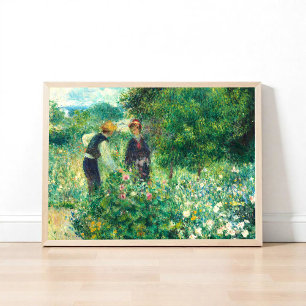 Poster Picando Flores por Auguste Renoir Impressionista