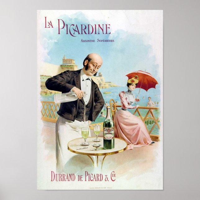 Póster Picardine Absinthe Supérieure Fine Art (Frente)