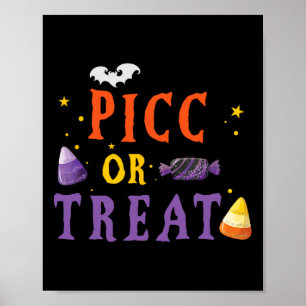 Poster Picc Enfermeiro Halloween Equipe de Acesso Vascula