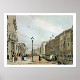 Poster Piccadilly do canto da rua bond velha, para