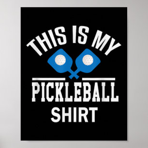 Poster Pickleball - Dinker Badminton Tênis Presente de Pi