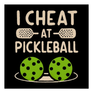 Póster Pickleball Engraçado