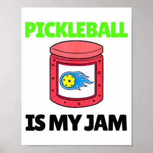 Poster Pickleball engraçado é minha raquete de pickle bal